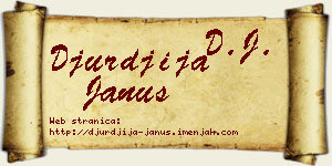Đurđija Janus vizit kartica